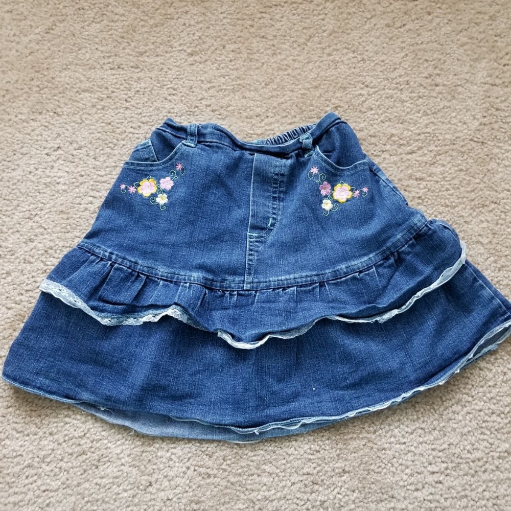 Gymboree Denim Skirt Girl Size 14